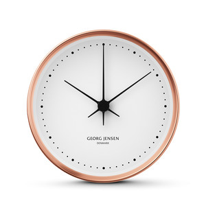 Georg Jensen - Henning Koppel Wall Clock Ø 22 cm, copper / white