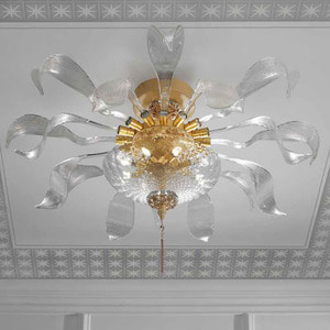 LUX EMPIRE 8 light ceiling Crystal