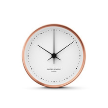 Georg Jensen - Henning Koppel Wall Clock Ø 10 cm, copper / white