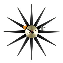 Vitra - Sunburst Clock, black/ brass