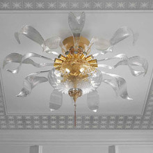 LUX EMPIRE 8 light ceiling Crystal