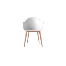 Menu Harbour wood natural oak base chair White